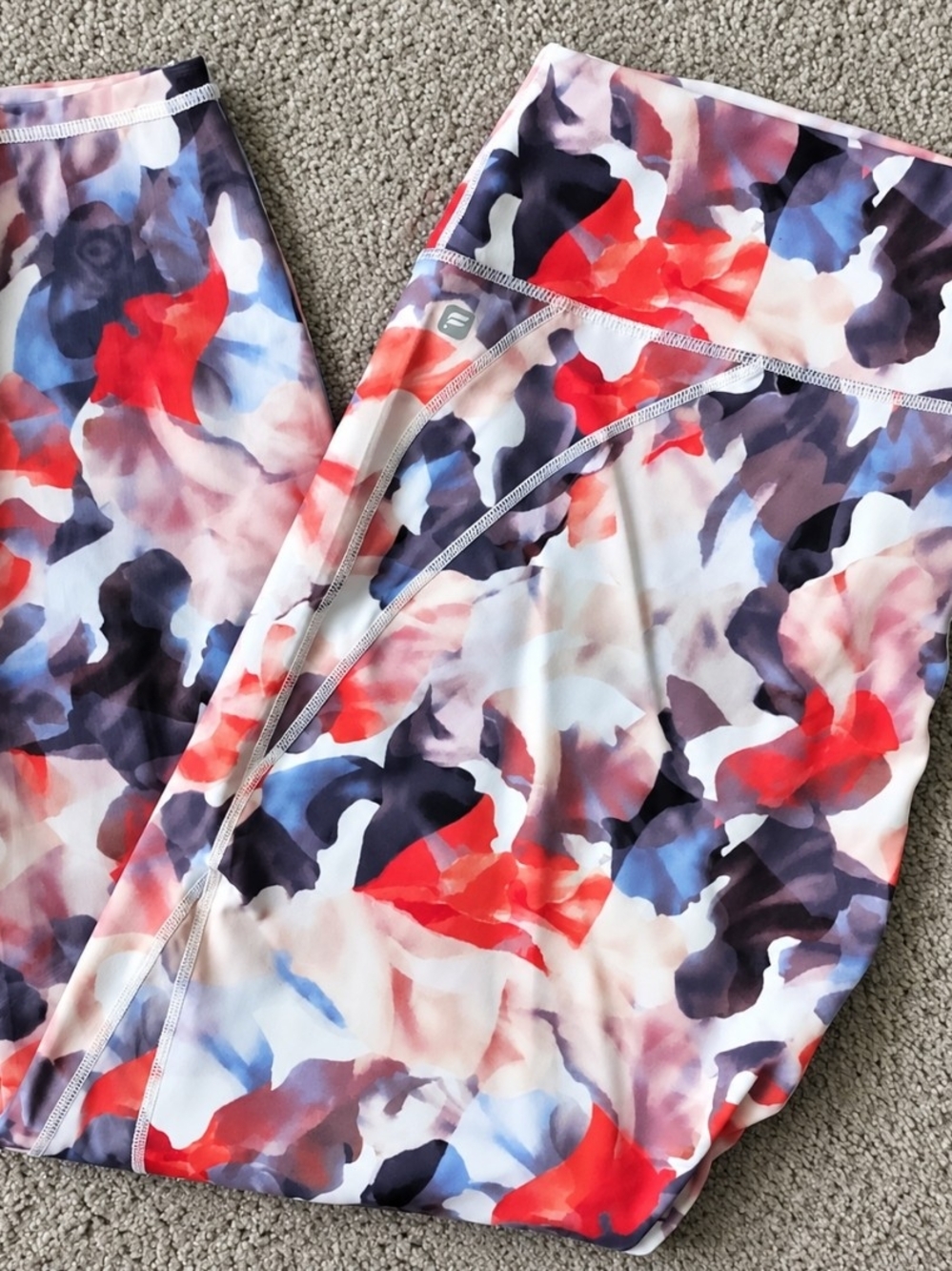 Fabletics PowerHold Stella Leggings Womens 2X High Rise Mesh Floral